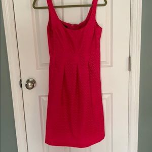 Hot pink fit and flare